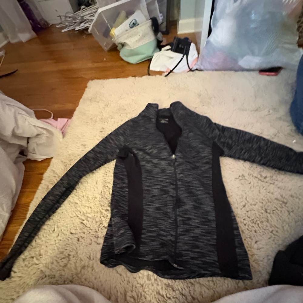 Old Navy Black and Gray Women's Jacket